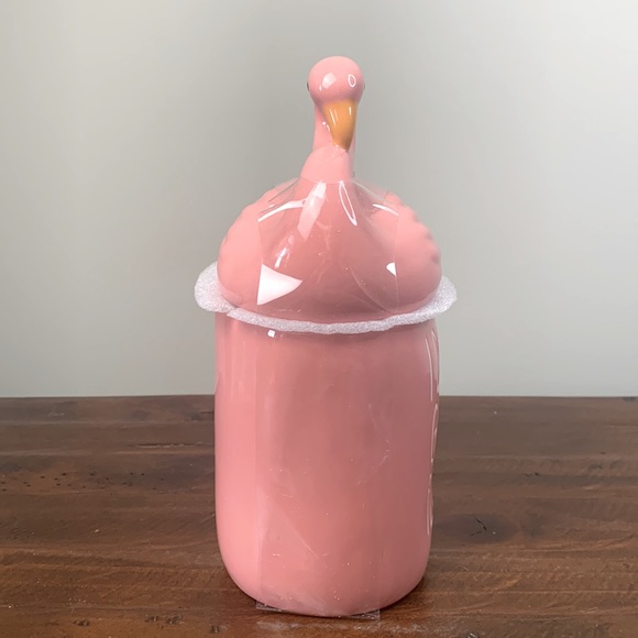 Rae Dunn “I Don’t Give A Flock” Mug with Flamingo Topper - Picture 7 of 14